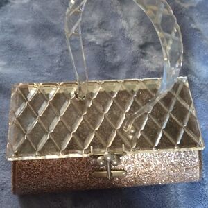 Sparkly Elegant Vintage 1950s Lucite Women's Handbag